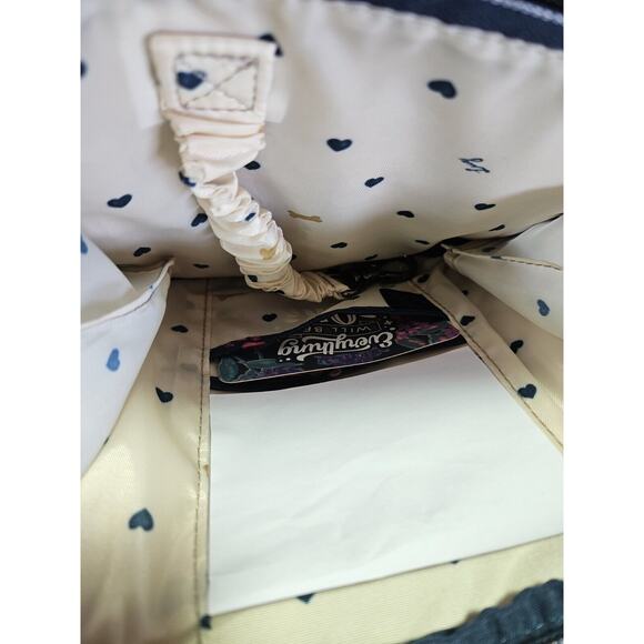 LUG Skeeter Crossbody Bag Purse Pet Paws Print Navy Blue RFID NWT - Picture 15 of 16